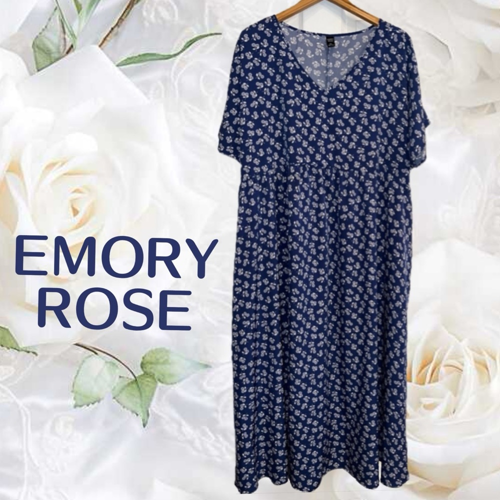 Blue Floral Maxi Dress